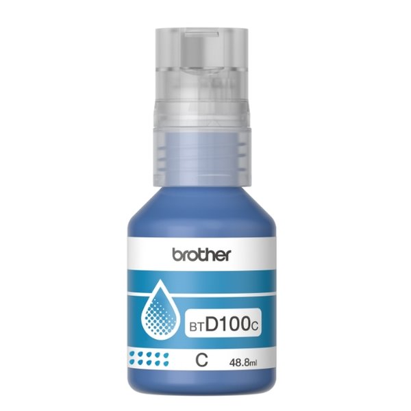 Brother BT-D100 Cyan Ink Bottle – Оригинално мастило (Син)
